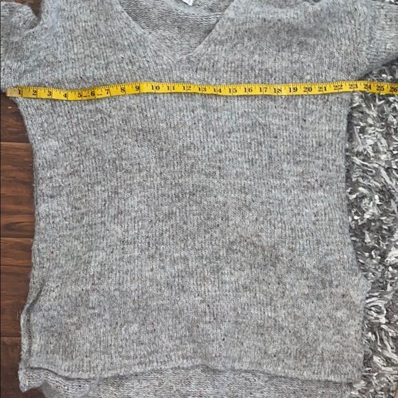 Aritzia Babaton Gray Alpaca Wool Blend Pullover Sweater Modern Boho - Picture 11 of 13